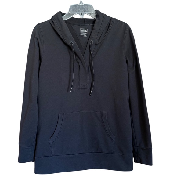 The North Face Black Drawstring Hoodie With Kangaroo Pockets Women's Size M - Picture 8 of 16